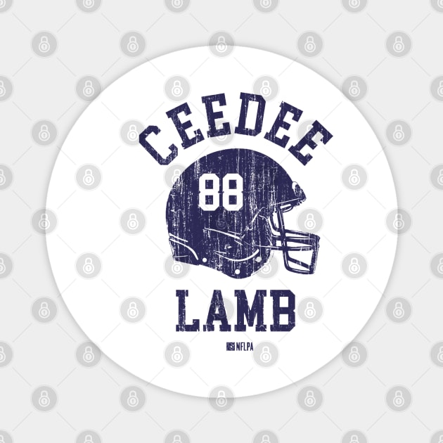 CeeDee Lamb Dallas Helmet Font Magnet by TodosRigatSot